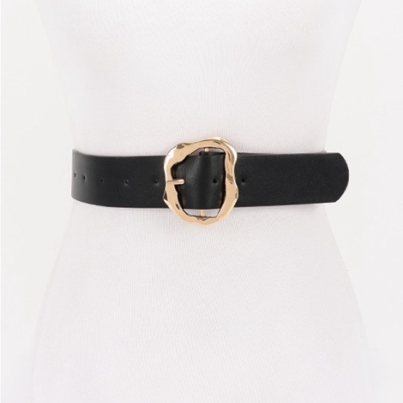 Gold Abstract Buckle Belt main image 4